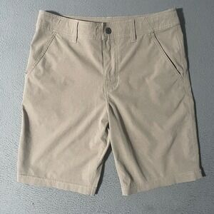 Prana Hiking Shorts 30 Chino Beige Brown Mens Lightweight Outdoor Ripstop